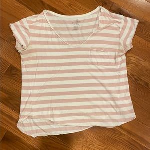 American Eagle Basic Striped Tee